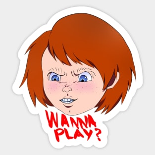 Chucky Wanna Play Sticker